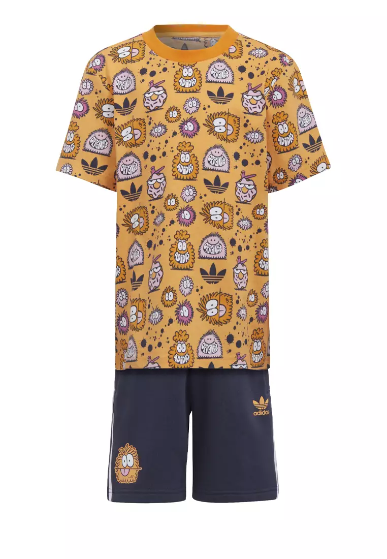Jual ADIDAS adidas x Kevin Lyons Shorts and Tee Set Original 2023 | ZALORA  Indonesia ®