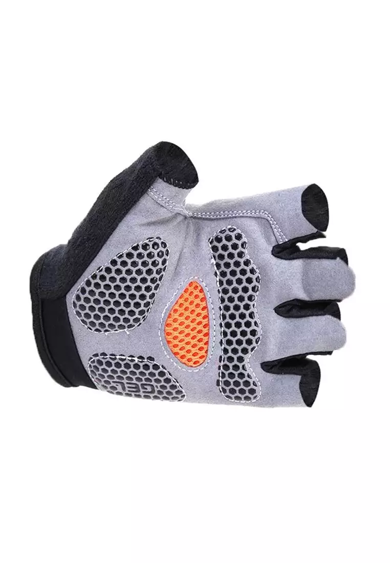 Decs Sports Glove Sarung Tangan Sepeda Cycling Gloves Half Finger Material Mesh ORIGINAL - Black