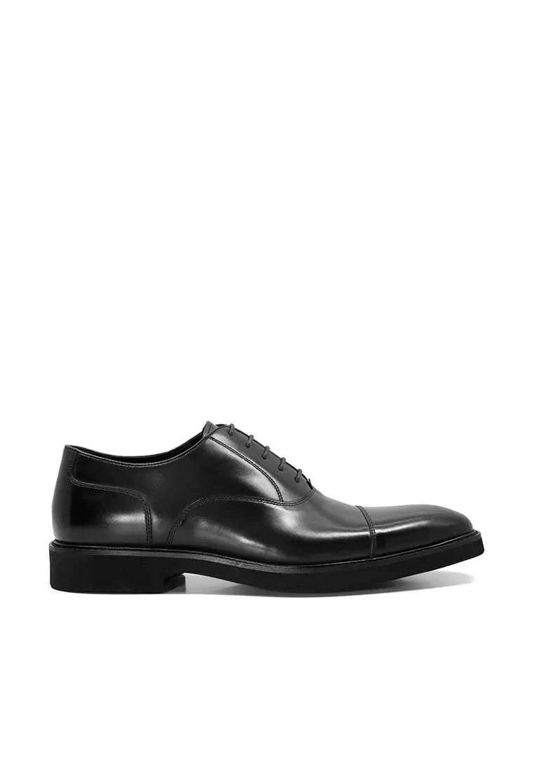 Discount on Dune London  shoes - SKU: Shiloh Leather Lace-Up Oxford Shoes Black