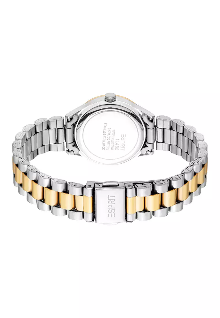 Esprit Jessa Set Two Tone Stainless Steel Analog Watch For Women EES1L486M0085