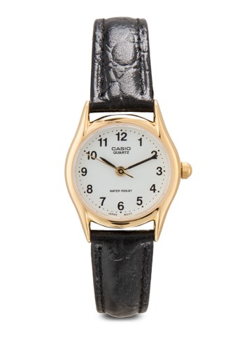 LTP-1094Q-7B1RDF 皮革圓框手錶, 錶類, esprit taiwan飾品配件