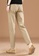 A-IN GIRLS beige Elastic Waist Solid Color Casual Pants 063DAAAE2566BBGS_2