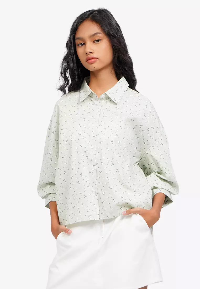 Printed Voluminous Blouse