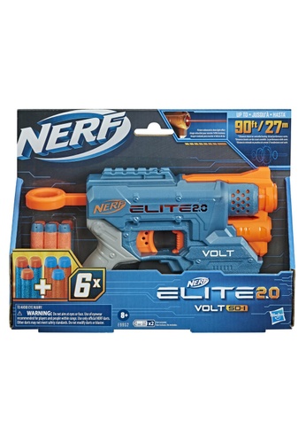 NERF Elite 2.0 Volt SD-1 Blaster, 6 Darts, Light Beam Targeting, 2 Tactical  Rails to Customize for Battle