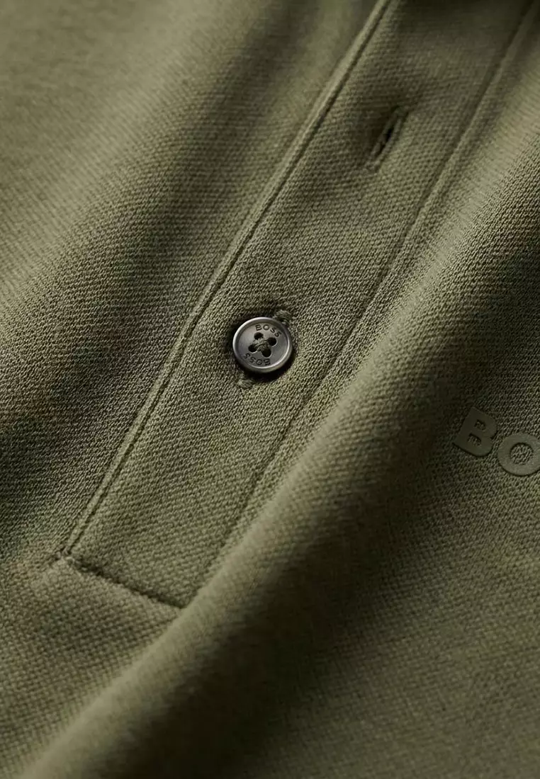 Interlock Cotton Slim Fit Polo Shirt - BOSS Business