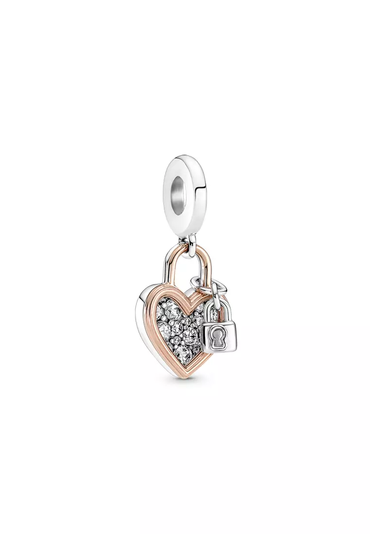Pandora Heart & Mum Dangle Charm | Rose Gold-Plated