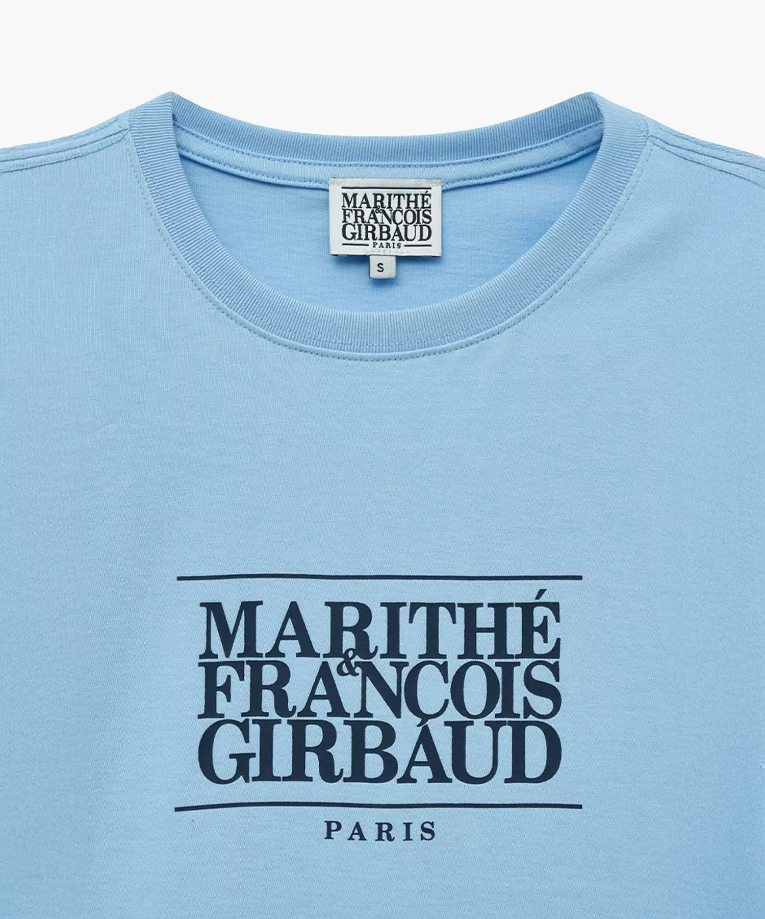 W CLASSIC LOGO TEE sky blue