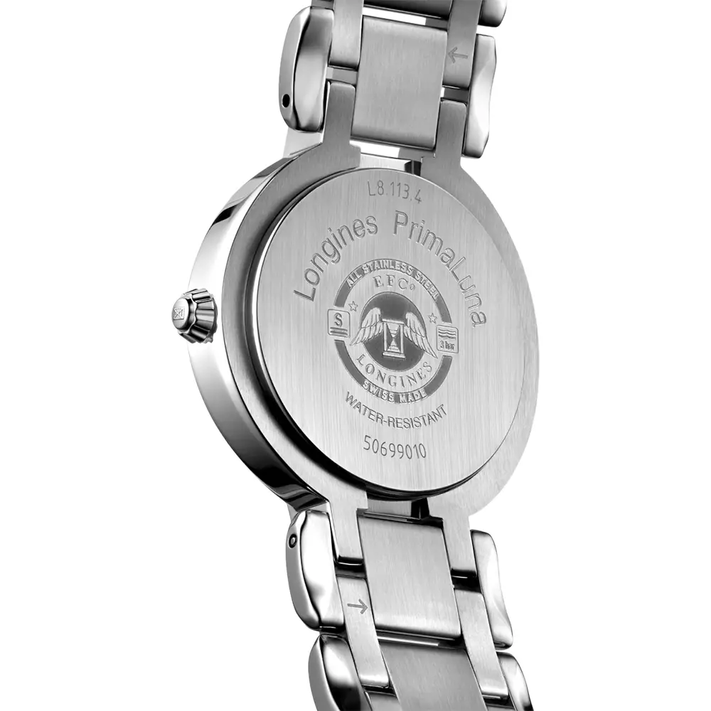 Primaluna 30 - L8.113.4.71.6 Automatic Opaline Ivory Steel