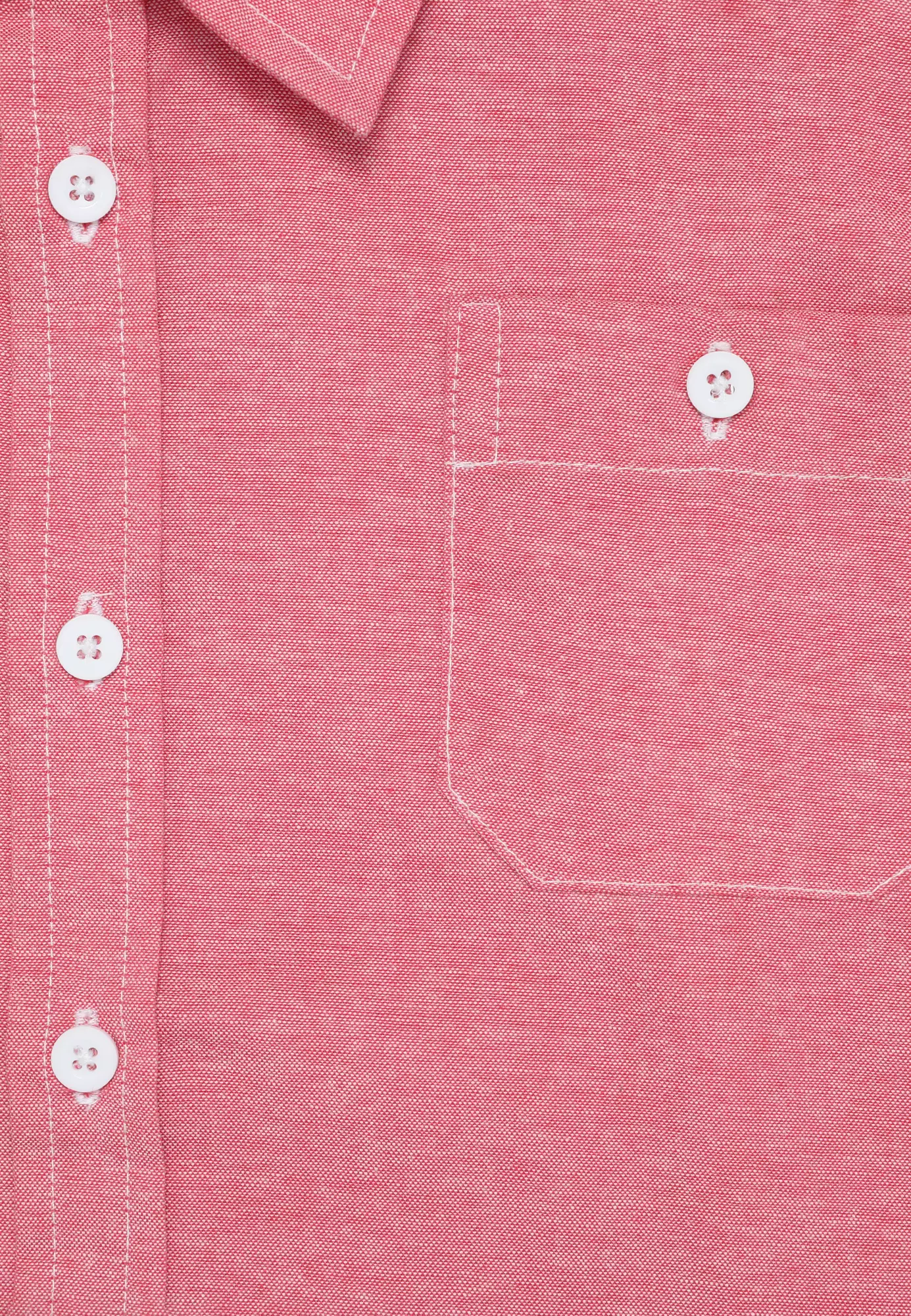 Kemeja Anak Perempuan Lengan Panjang Chambray Merah MARVELLOUS