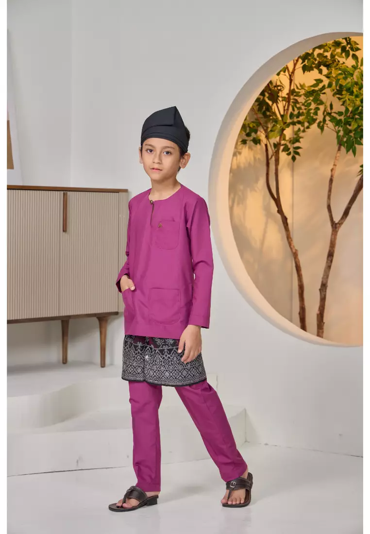 Baju Melayu Moden Teluk Belanga For Kids