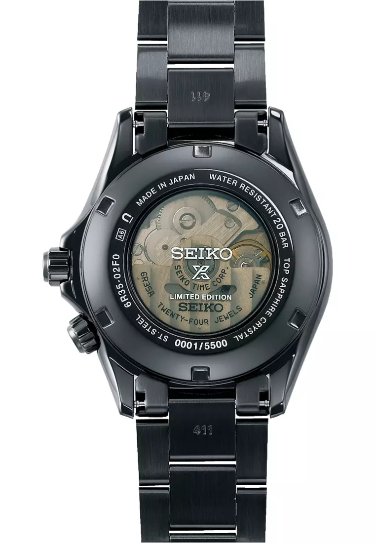 精工 Prospex “Black Series Night” Alpinist 黑色系列限量版自動腕錶 SPB337J1