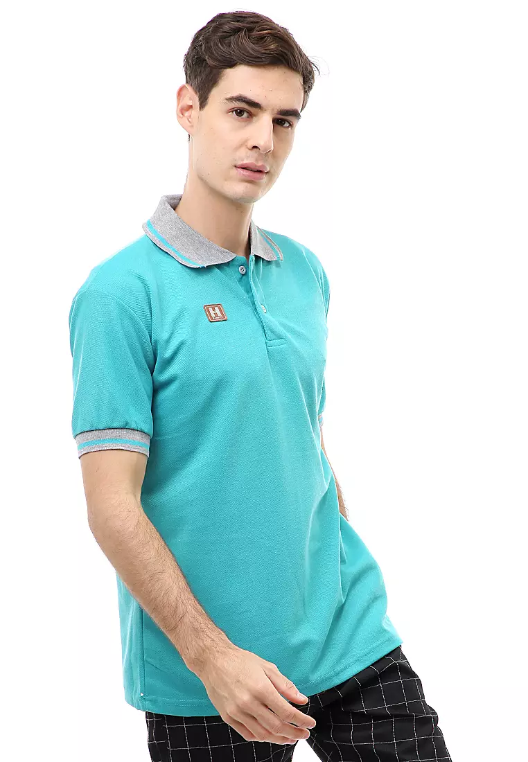 Jack T-Shirt Atasan Kasual Kaos Polos Pria Kerah Lengan Pendek Material Cotton ORIGINAL - Tosca