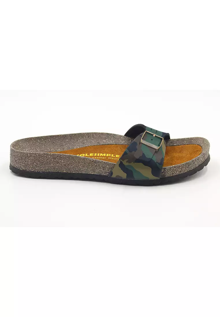Lyon - Camouflage Leather Sandals & Flip Flops & Slipper