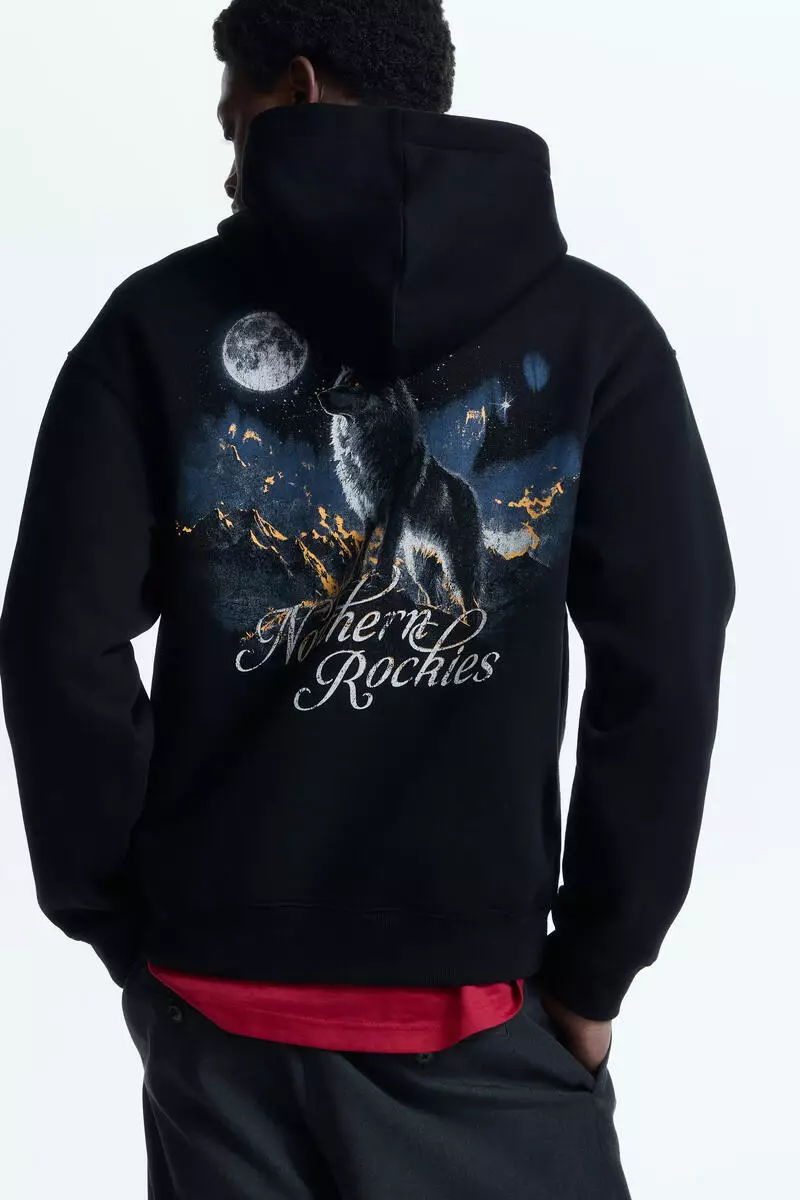 Relaxed Fit Printed hoodie