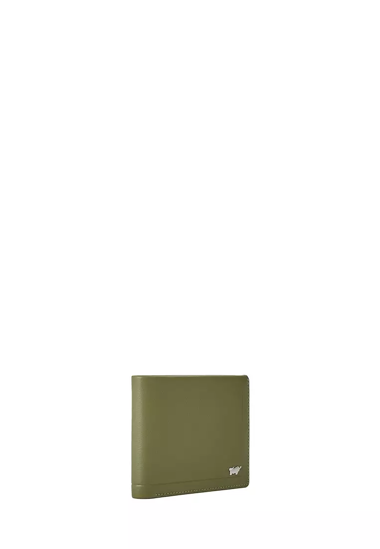 Braun Buffel Depp Wallet With Coin Compartment In Sea Kelp