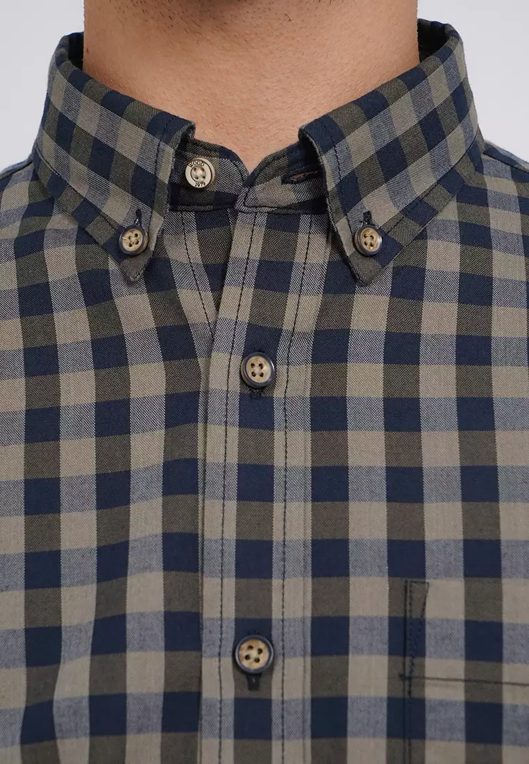 Regular Fit Short Sleeve Checks Shirt