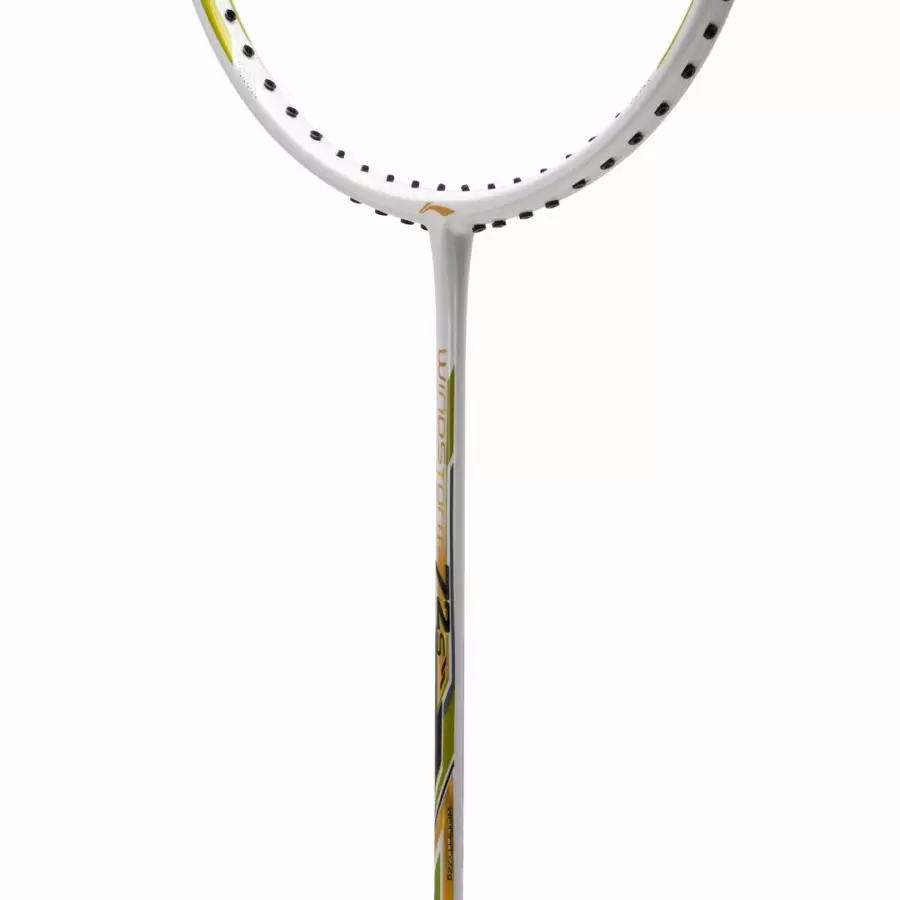 New Raket Badminton LINING WINDSTORM 72 S / 72S / WS72S Raket Only - White Gold Lime