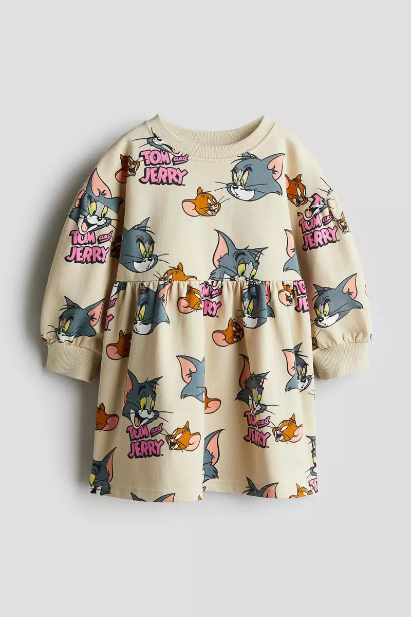 Tom & Jerry Printed sweatshirt dress