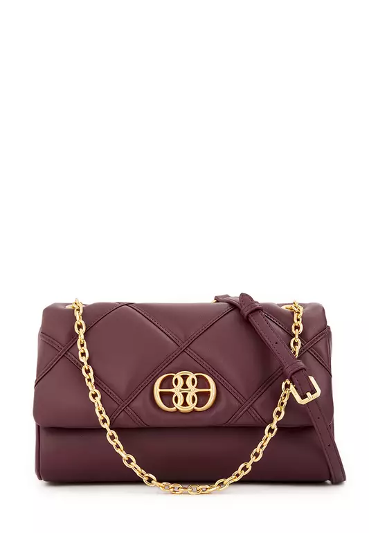 Magenta Purple Lean Satchel Bag