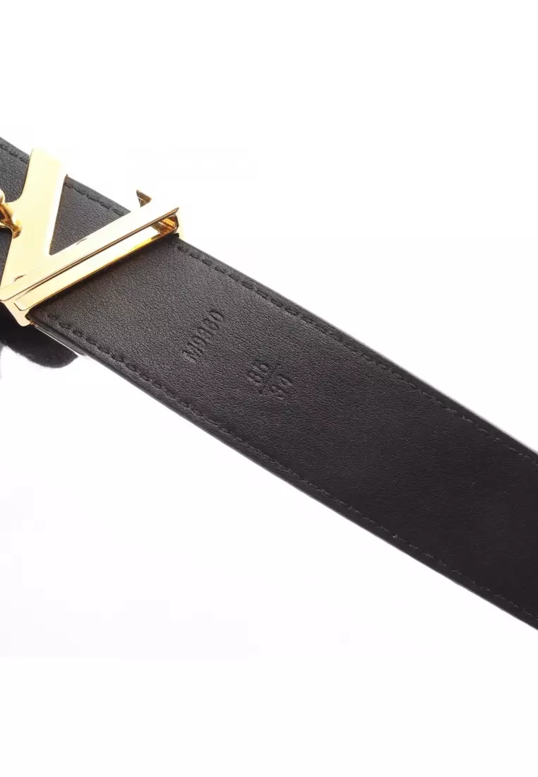 Pre-Loved Louis Vuitton sun tulle twist Epi Combination metal fittings belt leather black