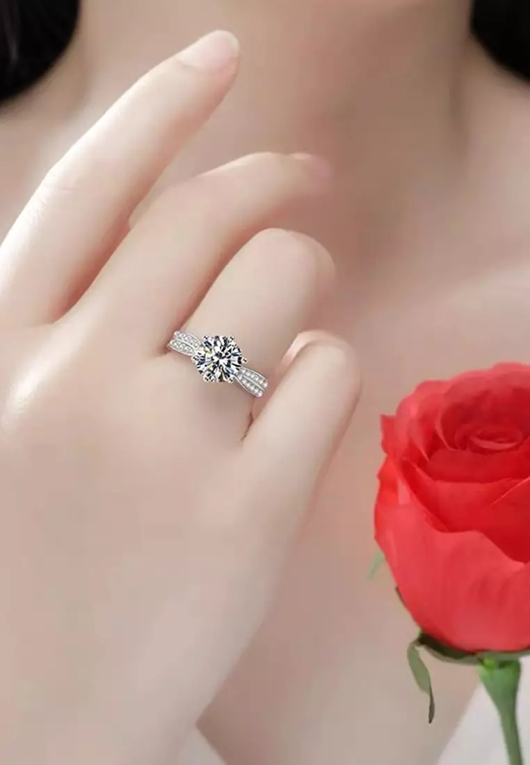 Cincin Wanita Ring Gift Hadiah Kado Pasangan Cewe Wanita Perempuan Anggun Berkualitas Tinggi