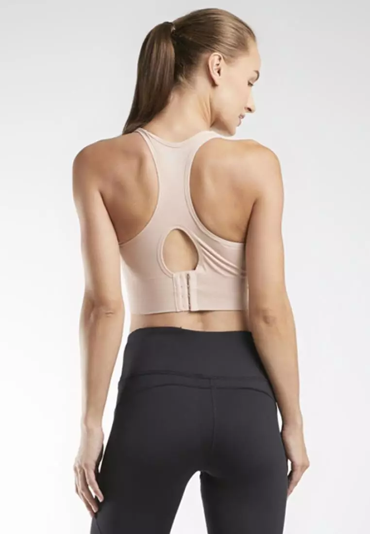 Fitwear - SportBra Olahraga Wanita RIN RIBBED CROP HOOK - Latte