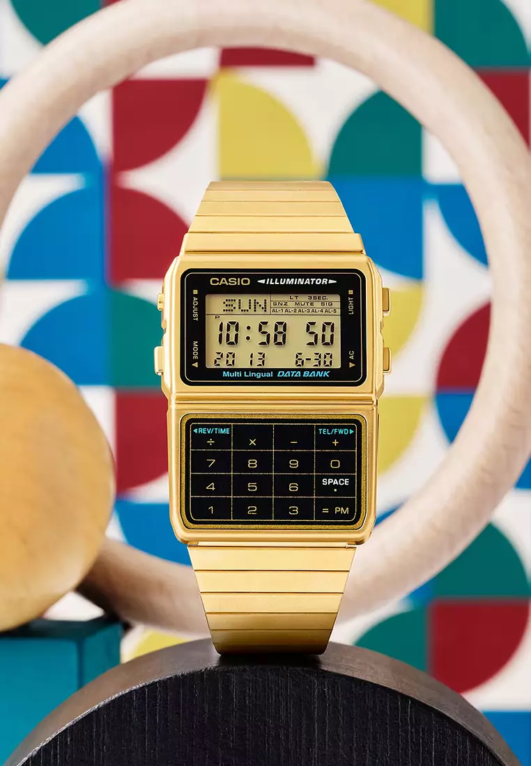 Casio calculator watch outlet stainless steel
