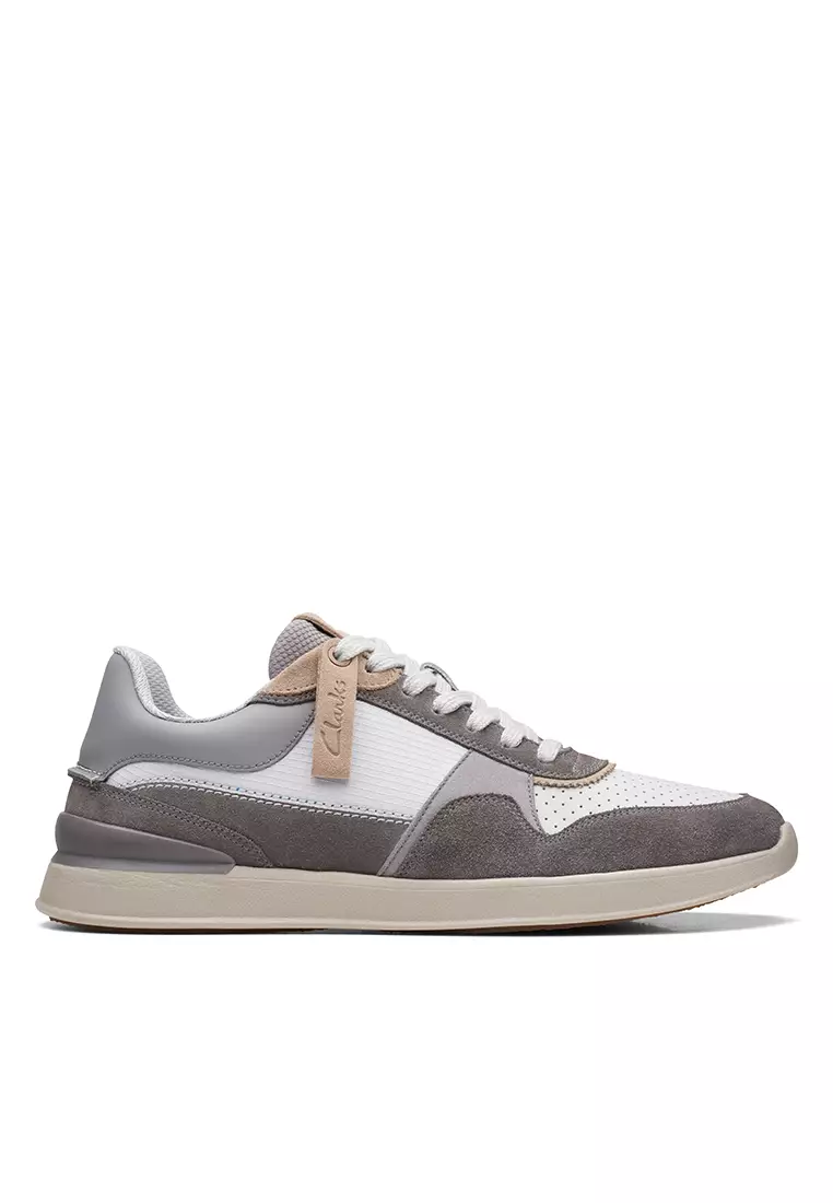 Clarks deals grey sneakers