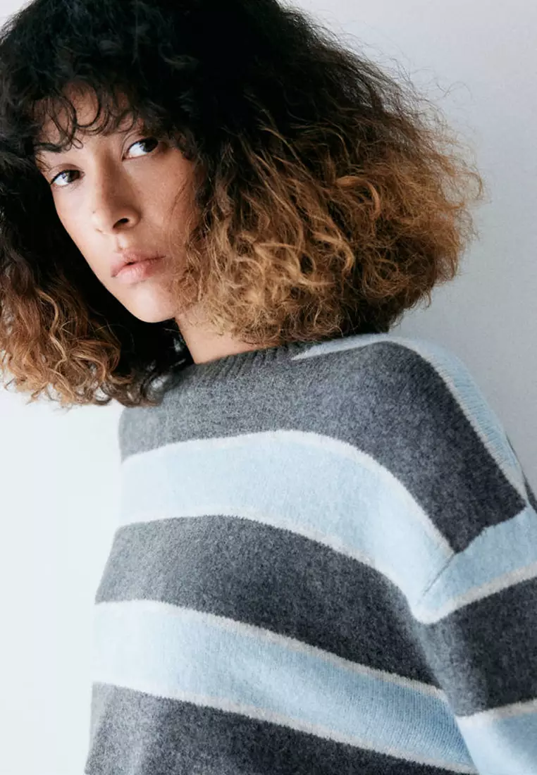 Buy Mango Round-Neck Striped Sweater 2026 Online | ZALORA Philippines
