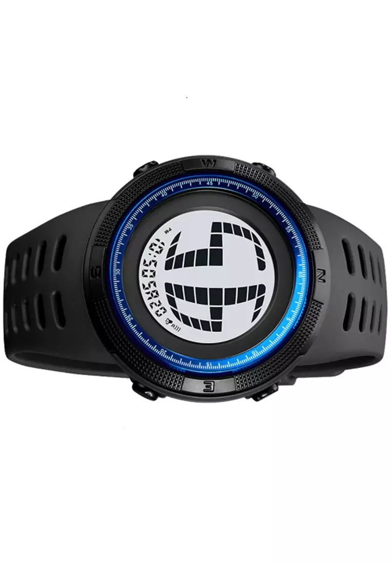 Jam Tangan Digital Pria Waterproof Many Function Strap Tali Material TPU DV57 ORIGINAL