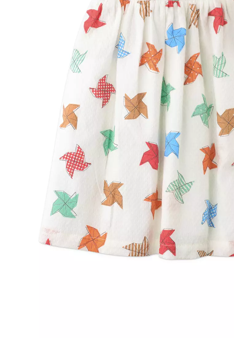 Girls Daria Dress In Pinwheel Print