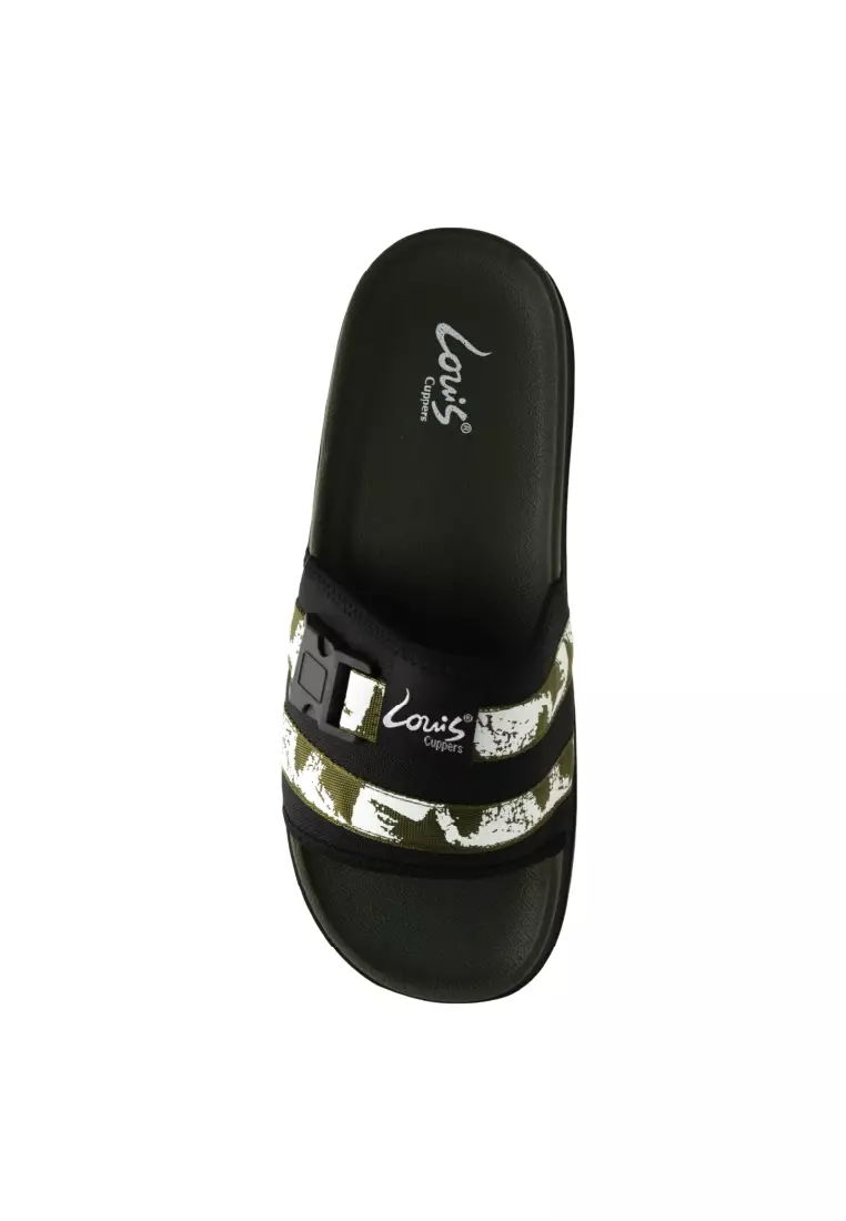 Men Slip On Faux Leather Classic Casual Sandals - 260141279