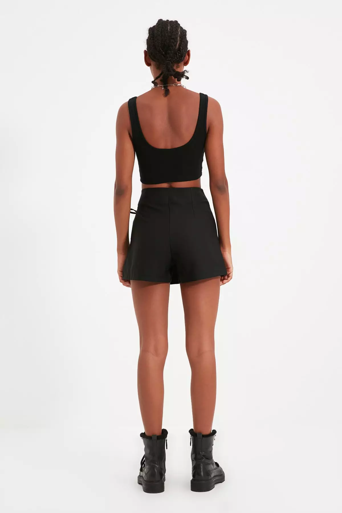 Lace Up Detail Skorts