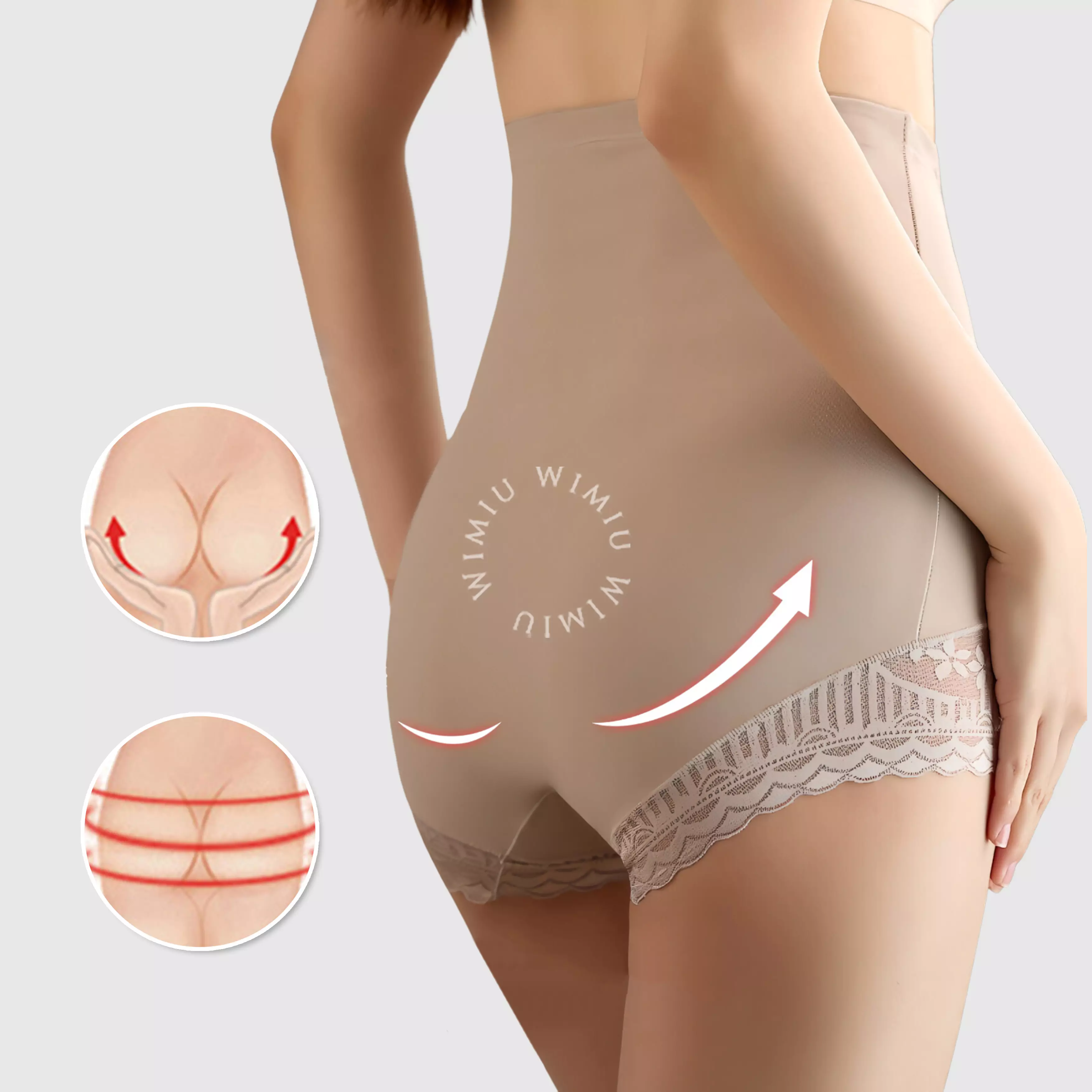 Wimiu Celana Korset Sutra Anti Bakteri Wanita Korset Celana High Waist Highwaist Pelansing Perut Wanita 500083