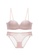 ZITIQUE pink Women's European Style Sensual Charming Wire-free Push Up Lingerie Set (Bra And Underwear) - Pink 855FDUSB55C3D5GS_1