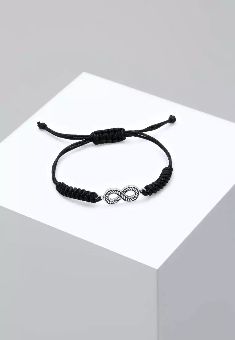 Jual Kuzzoi Exclusive Perhiasan Pria Perak Asli Silver Gelang Infinity Symbol Original