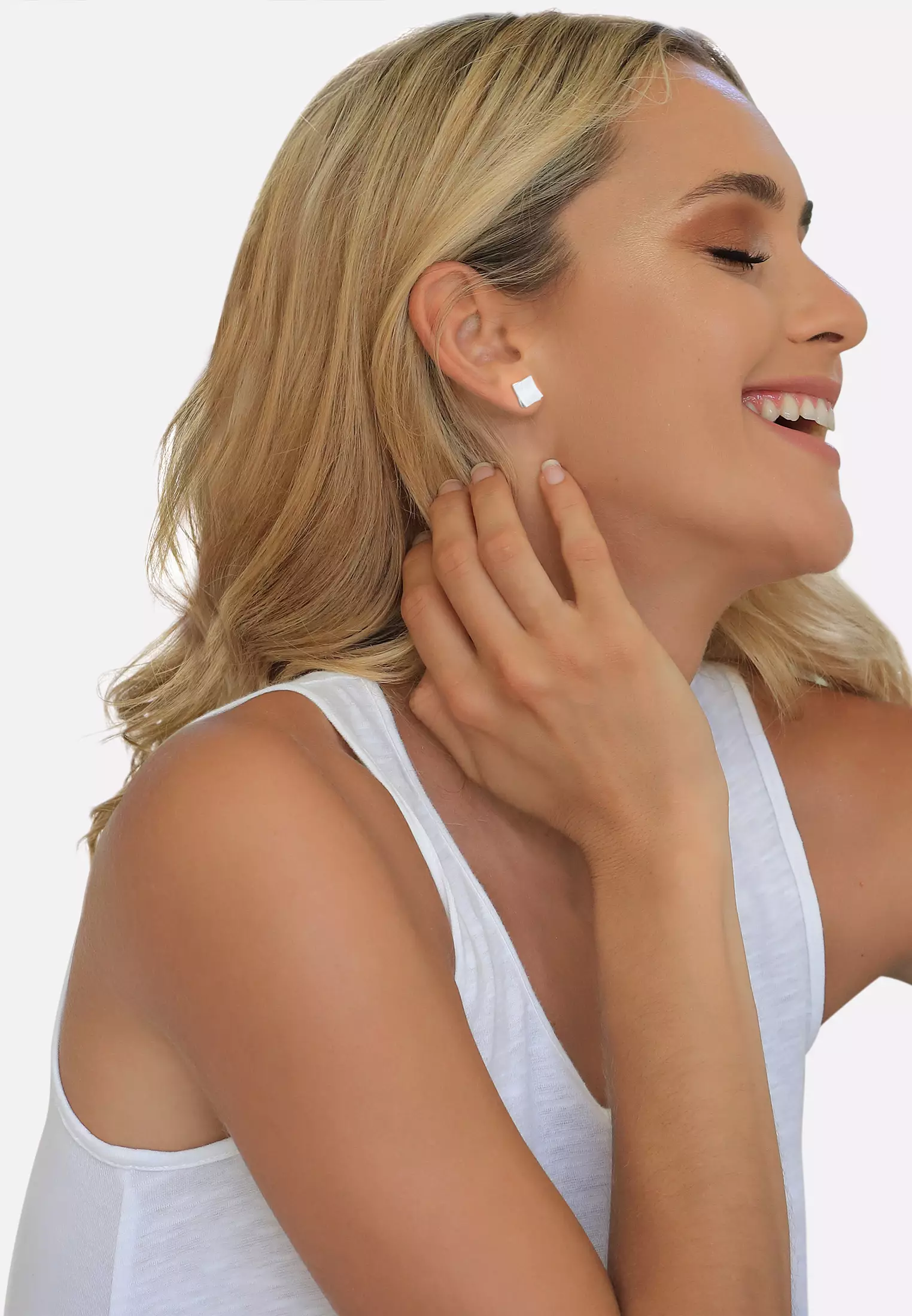 Orecchini A Stella In Argento 925 Per Donna - Elli Earrings - Tondini Con Chiusura A Farfalla - 2