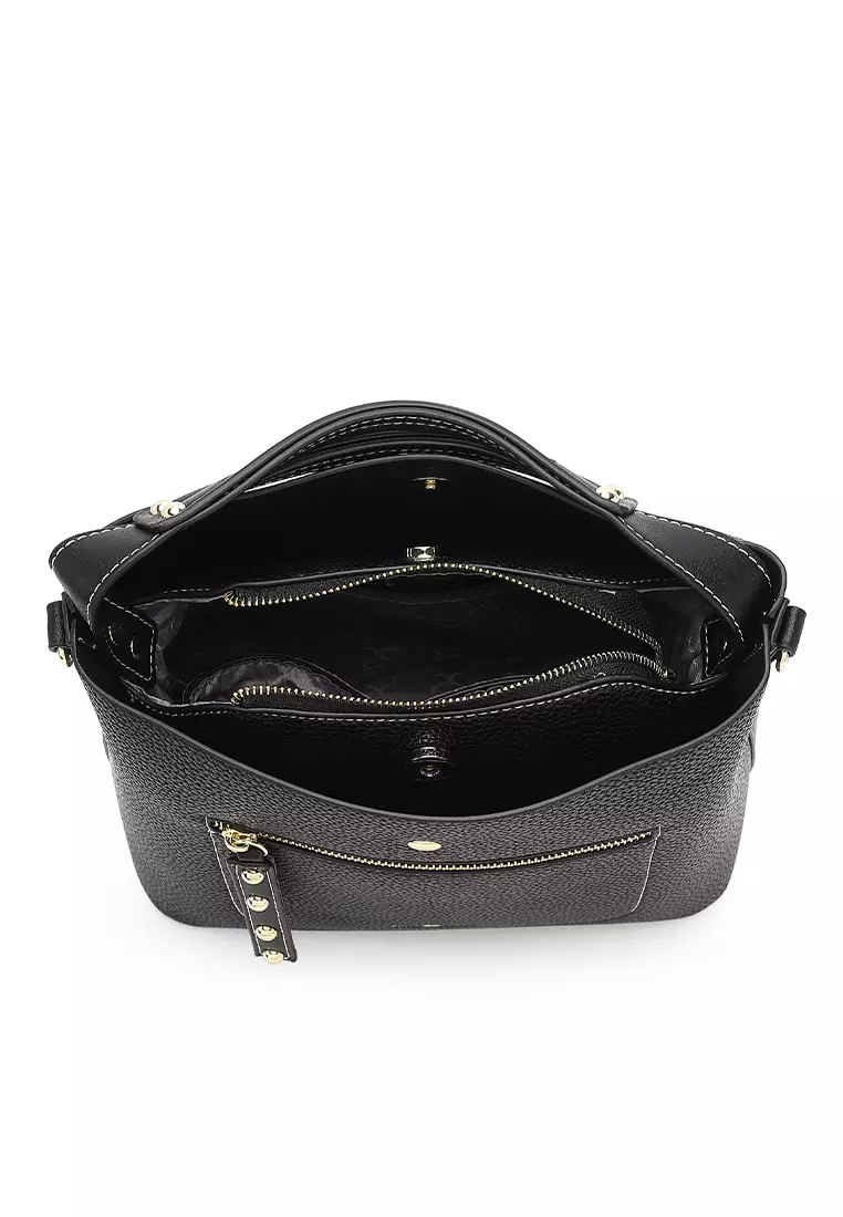 Women's Top Handle Bag / Sling Bag / Crossbody Bag (Tas Selempang / Tas Tangan) - Hitam