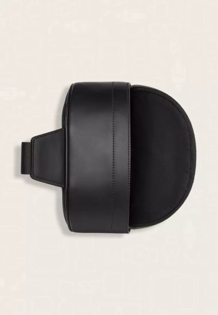 Coach West Pack In Signature Canvas With Varsity Stripe Charcoal Denim Chalk