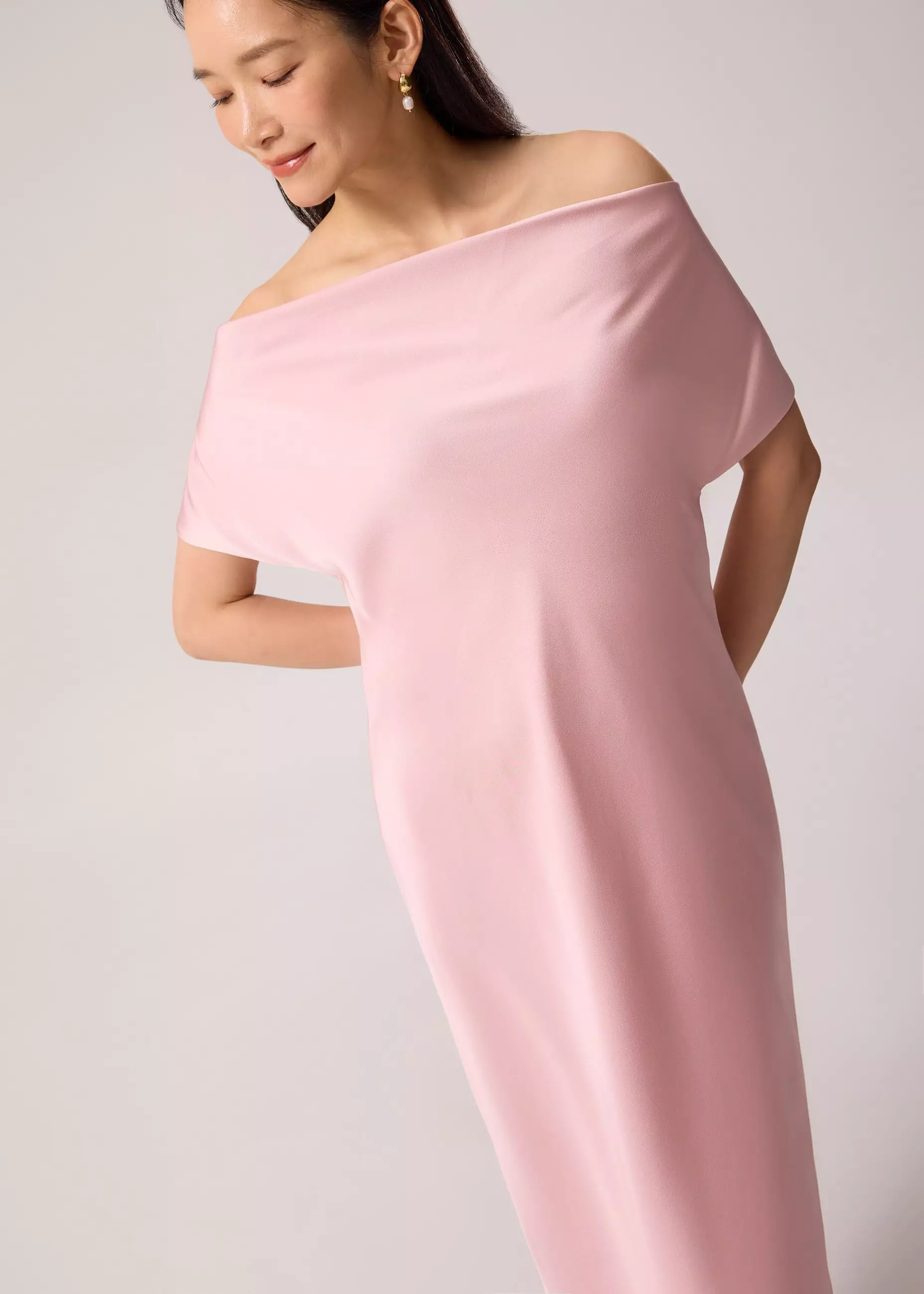 Dress Wanita - Satin Bias Cut Midaxi Dress