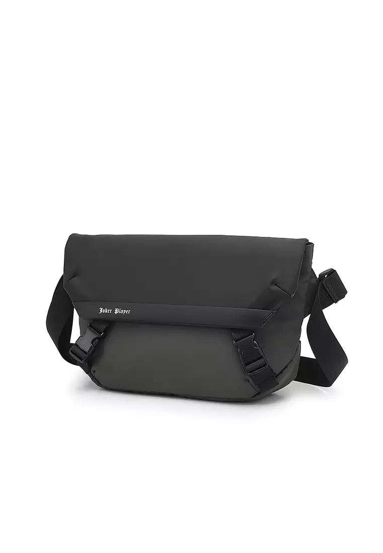 Men's Chest Bag / Sling Bag / Crossbody Bag - Black / Green