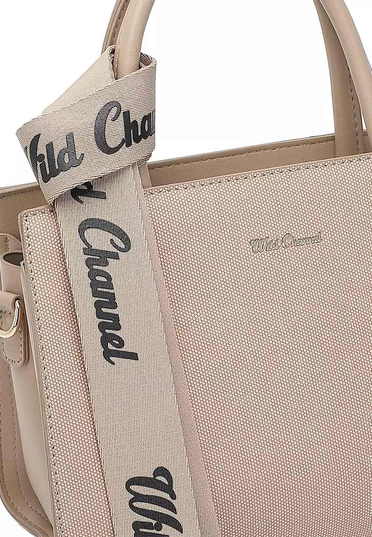 Women's Top Handle Bag / Sling Bag / Crossbody Bag / Shoulder Bag (Tas Tangan / Tas Selempang / Tas Bahu) - Cokelat