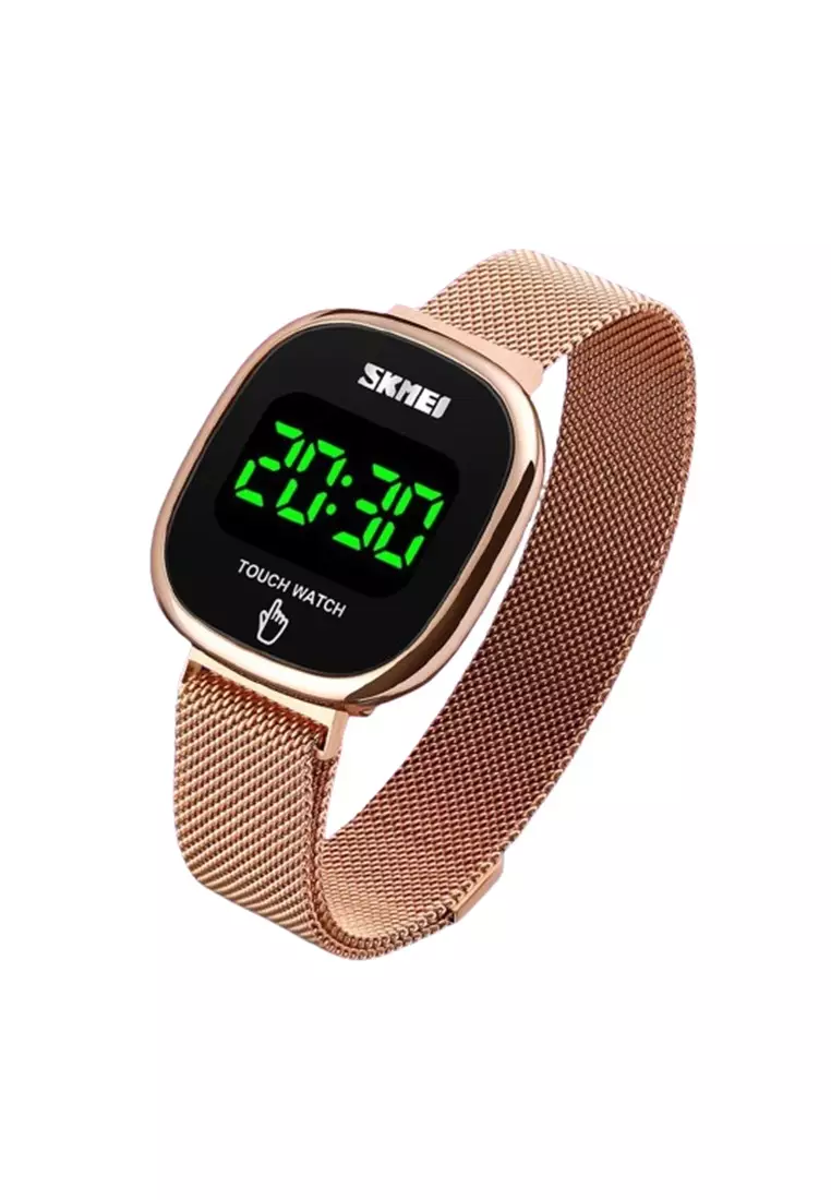 Jam Tangan Digital Layar Sentuh Led Stainless Steel Anti Air Untuk Unisex ORIGINAL