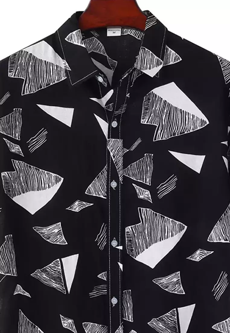 Printed Short-Sleeved Shirt YL-C15