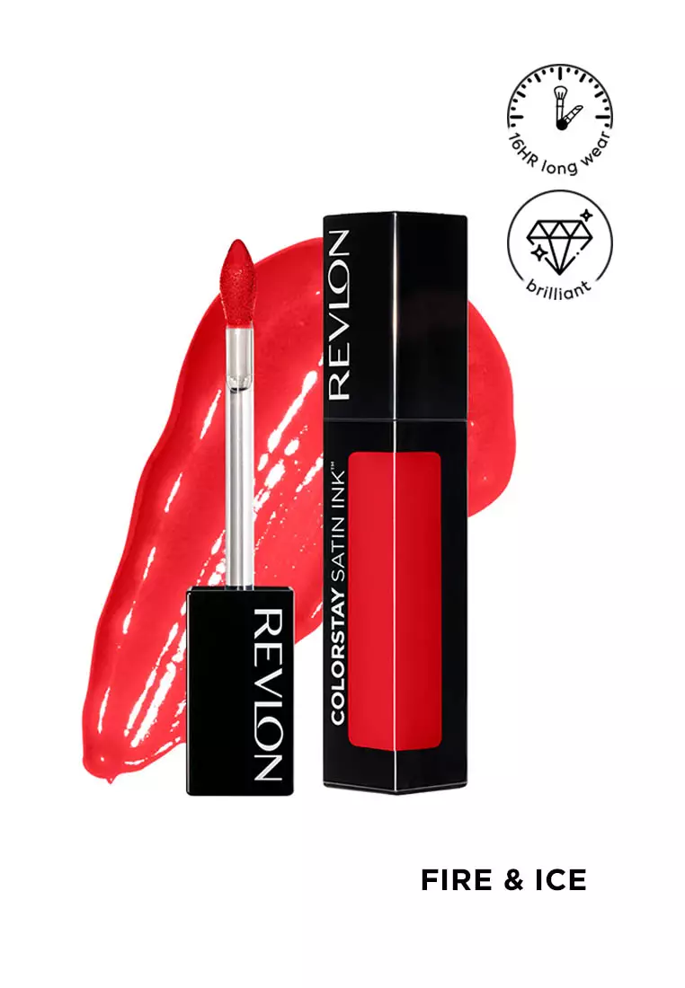 Discount on Revlon  shoes - SKU: Colorstay Liquid Lipstick Satin Ink [16hr Longwear] - Fire & Ice