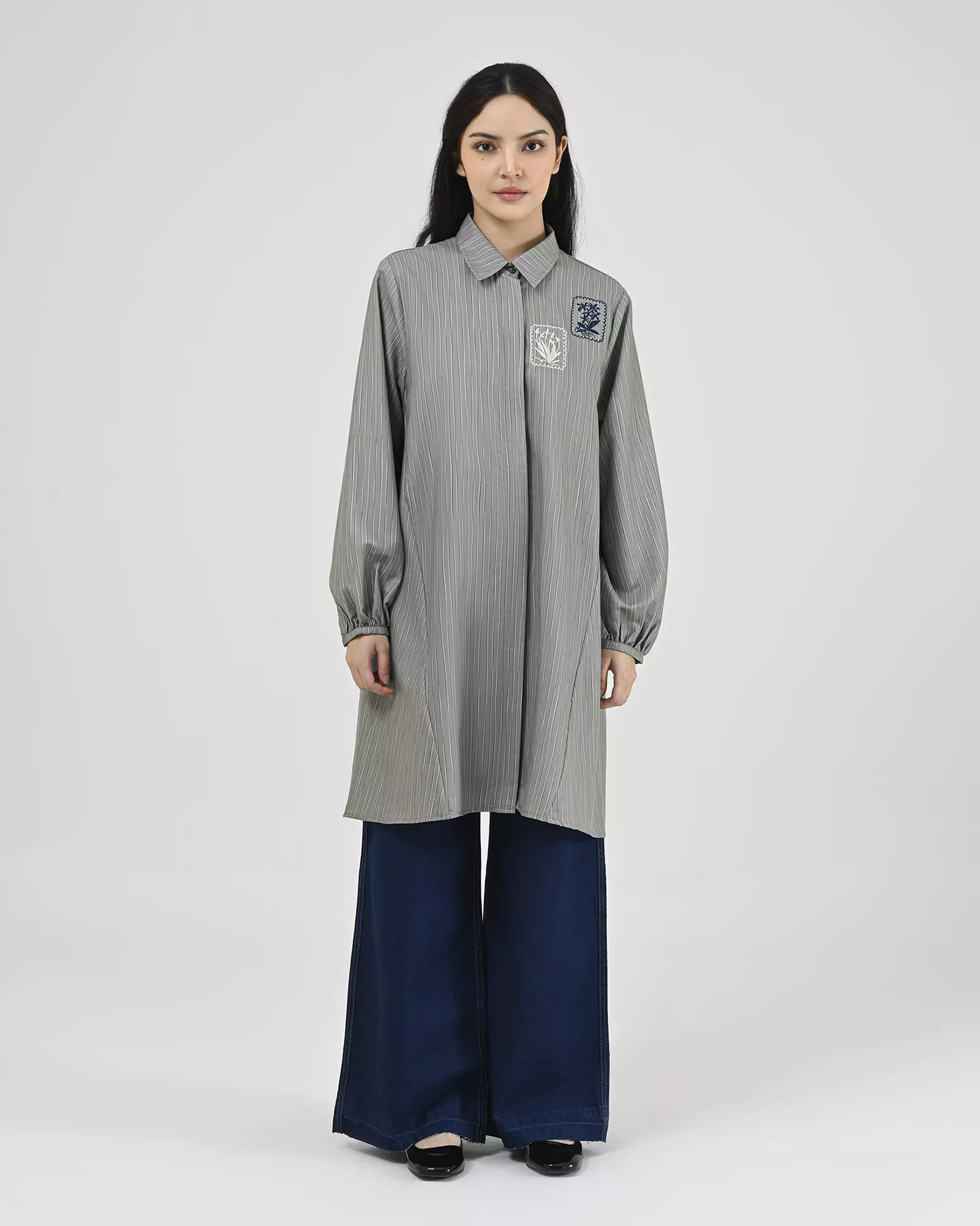 Geulis.id MILKA TUNIC - Grey