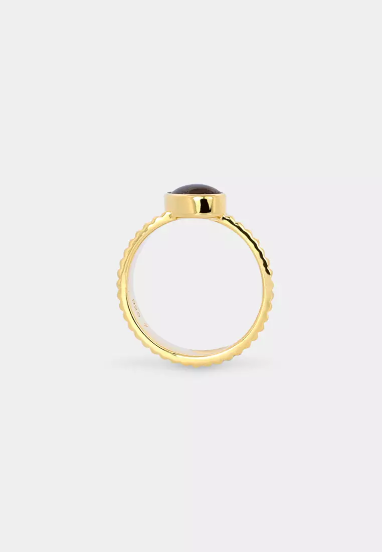 Diem Classic Solitaire Ammolite Ring
