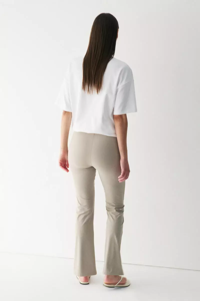 Four-way Stretch Flared Trousers
