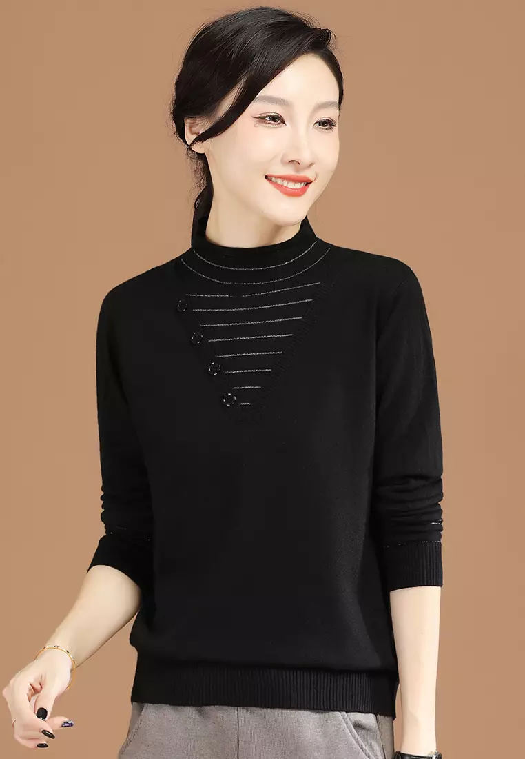 Girls black turtleneck outlet