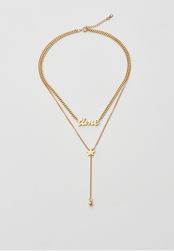6IXTY8IGHT gold Lila, Layered Necklace AC03362 4469AAC593E602GS_1
